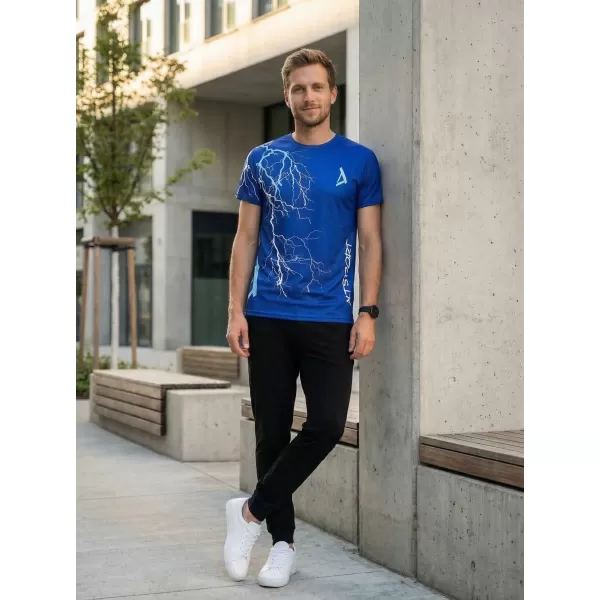 Tricou premium pentru bărbați ALTISPORT VOJ/ALM004TR01 ALBASTRU REGAL 