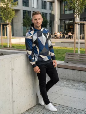 Hanorac premium pentru bărbați ALTISPORT VOJ/ALM007MI01 BLEUMARIN/MARO