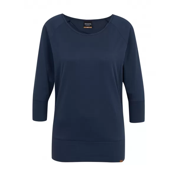  Tricou dama cu maneci 3/4 SAM 73 SELMA WT 896 ALBASTRU OȚEL 