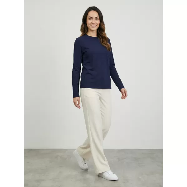  Tricou de damă cu mâneci lungi SAM 73 ZIRA WT 894 ALBASTRU ÎNCHIS 