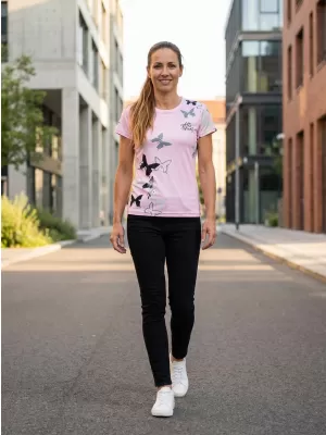 Tricou funcțional premium pentru femei ALTISPORT VOJ/ALW002TR01 ROZ DESCHIS