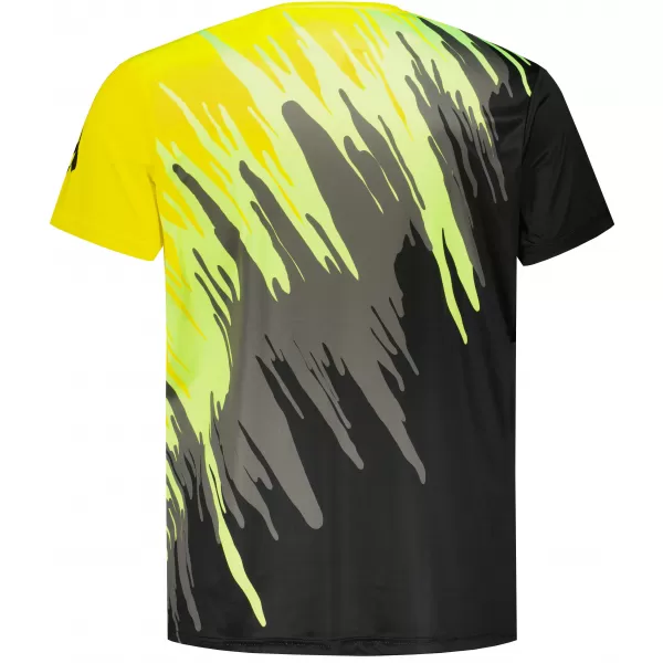  Tricou funcțional premium pentru bărbați ALTISPORT VOJ/ALM006TR01 NEGRU ȘI GALBEN 