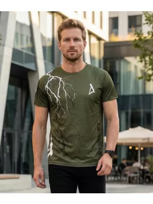 Tricou premium pentru bărbați ALTISPORT VOJ/ALM004TR01 MĂSLINE