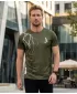 Tricou premium pentru bărbați ALTISPORT VOJ/ALM004TR01 MĂSLINE