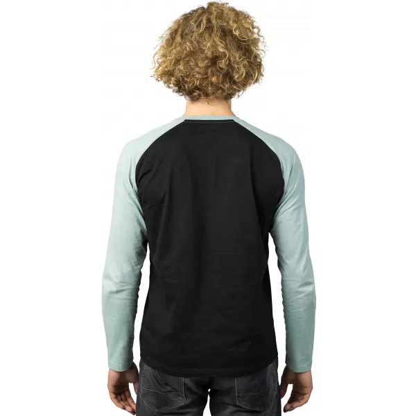  Tricou pentru bărbați cu mâneci lungi HANNAH HANES ANTRACIT/GRI ARDEZIE 