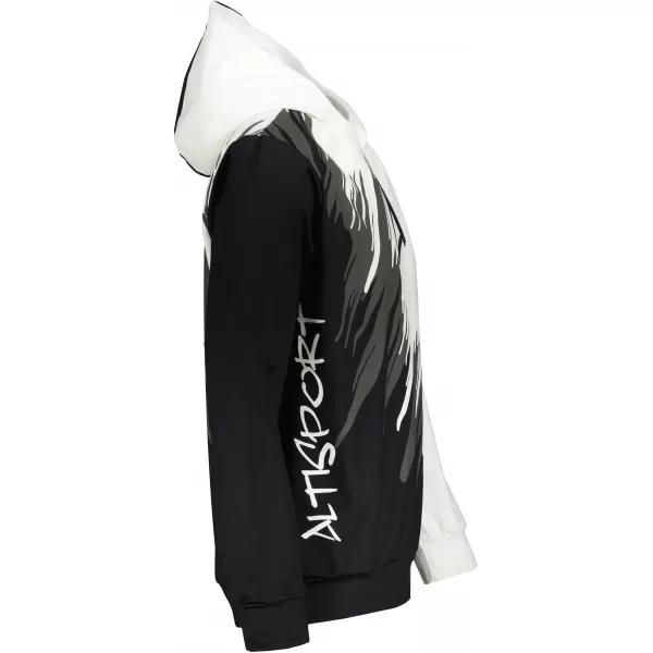  Hanorac funcțional premium pentru bărbați ALTISPORT VOJ/ALM006MI01 ALB-NEGRU 