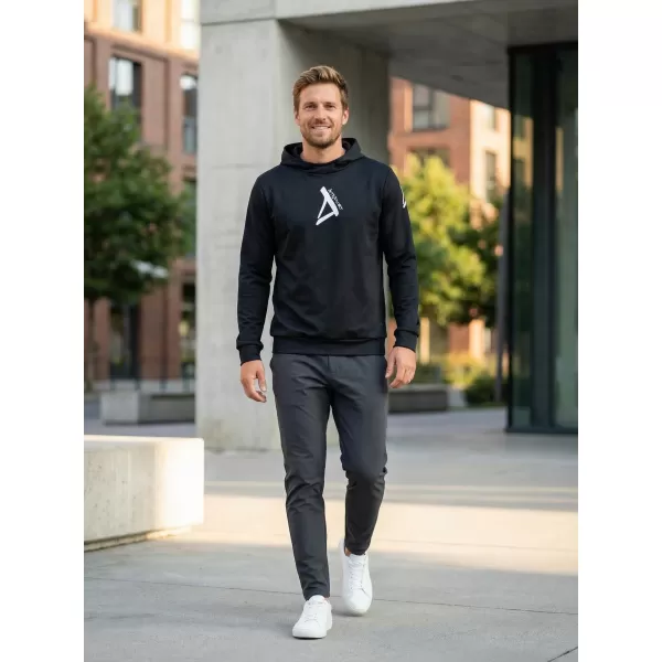  Hanorac funcțional premium pentru bărbați ALTISPORT VOJ/ALM013MI01 NEGRU 