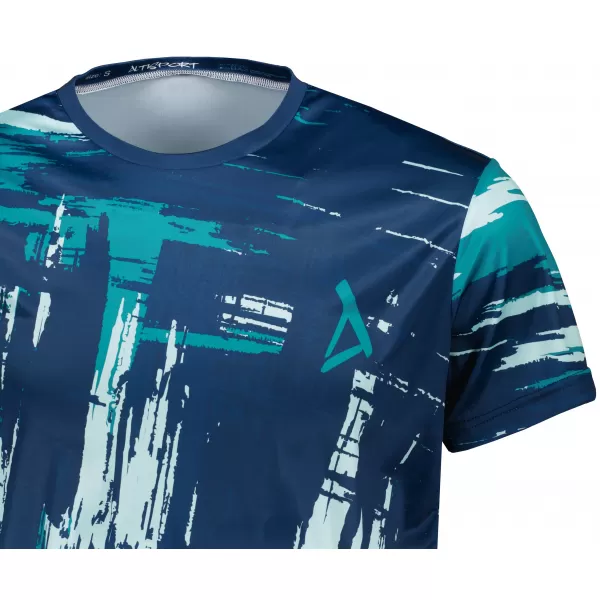  Tricou funcțional premium pentru bărbați ALTISPORT VOJ/ALM010TR01 ALBASTRU/SMARALD 