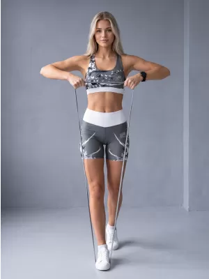 Jambiere scurte premium de damă ALTISPORT VOJ/ALW022LEG03 GRI