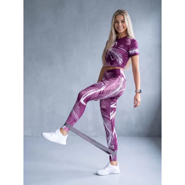  Jambiere lungi premium de damă ALTISPORT VOJ/ALW001LEG01 FUCSIE 