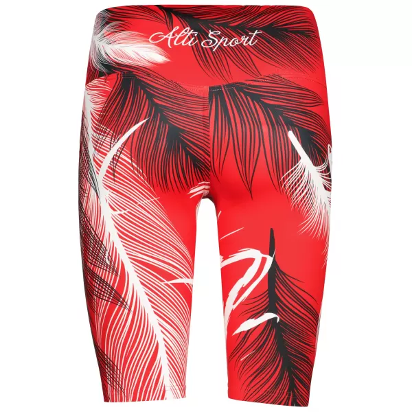  Jambiere de damă deasupra genunchiului premium ALTISPORT VOJ/ALW001LEG02 ROȘU 