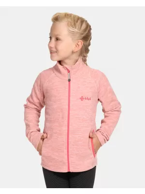 Hanorac fleece pentru copii KILPI ALACANT-J UJ0203KI ROZ DESCHIS