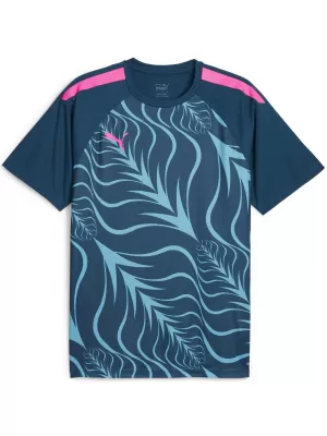 Tricou pentru bărbați PUMA INDIVIDUALLIGA GRAPHICJERSEY 658984-56 ALBASTRU