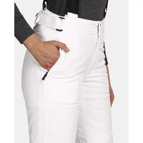  Pantaloni de schi pentru femei KILPI ELARE-W UL0406KI ALB 