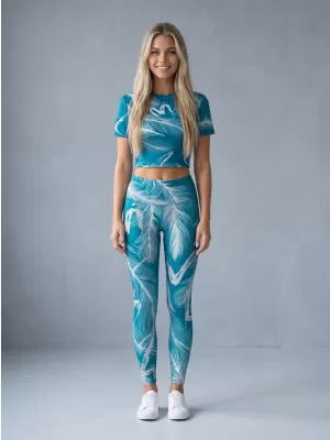 Jambiere lungi premium de damă ALTISPORT VOJ/ALW001LEG01 SMARALD