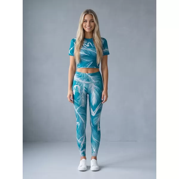  Jambiere lungi premium de damă ALTISPORT VOJ/ALW001LEG01 SMARALD 