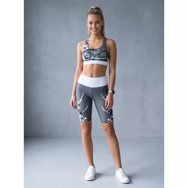 Dámské legíny nad kolena premium ALTISPORT VOJ/ALW022LEG02 ŠEDÁ 