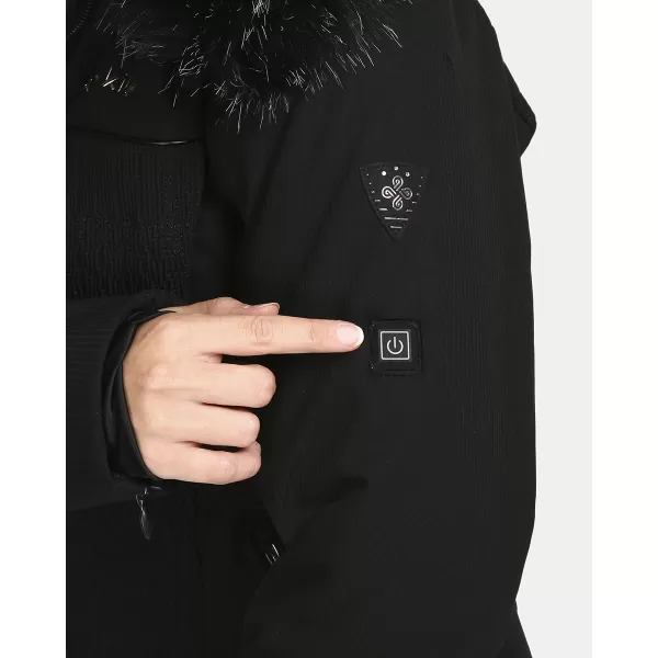  Jachetă de schi pentru femei KILPI EMILIN-W UL0110KI NEGRU 
