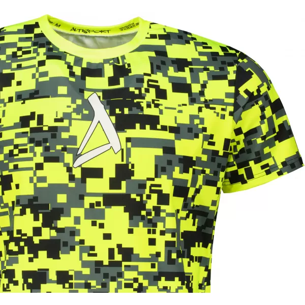  Tricou funcțional premium plus pentru bărbați ALTISPORT VOJ/ALM011TR02 NEON/GALBEN 