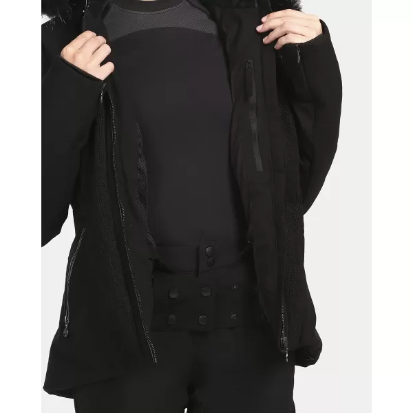  Jachetă de schi pentru femei KILPI EMILIN-W UL0110KI NEGRU 