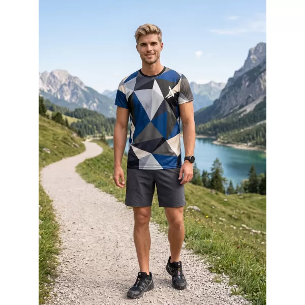  Tricou funcțional premium plus pentru bărbați ALTISPORT VOJ/ALM007TR02 BLEUMARIN/MARO 