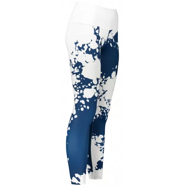  Jambiere lungi premium de damă ALTISPORT VOJ/ALW012LEG01 ALB/ALBASTRU 