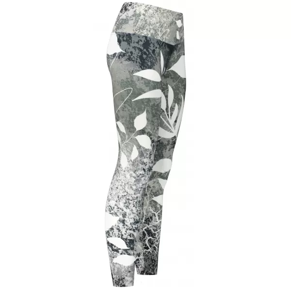  Jambiere lungi premium de damă ALTISPORT VOJ/ALW020LEG01 ALB-NEGRU 