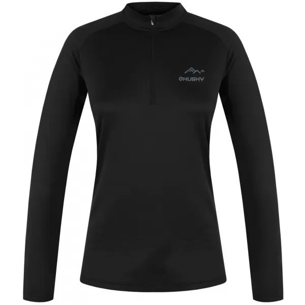  Tricou termic de damă HUSKY TROMI ZIP L NEGRU 