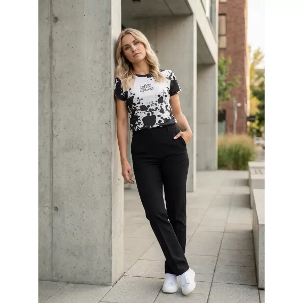  Tricou funcțional premium pentru femei ALTISPORT VOJ/ALW012TR01 ALB NEGRU 