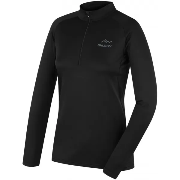  Tricou termic de damă HUSKY TROMI ZIP L NEGRU 