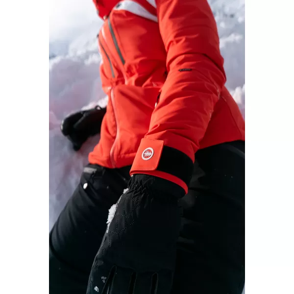  Jachetă de schi pentru femei NORDBLANC CREVASSE NBWJL7932 CERNEALĂ PORTOCALIE 