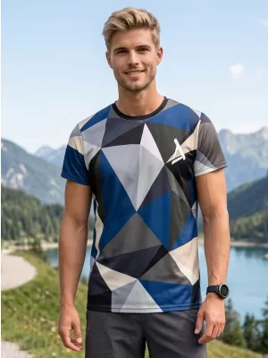Tricou funcțional premium plus pentru bărbați ALTISPORT VOJ/ALM007TR02 BLEUMARIN/MARO