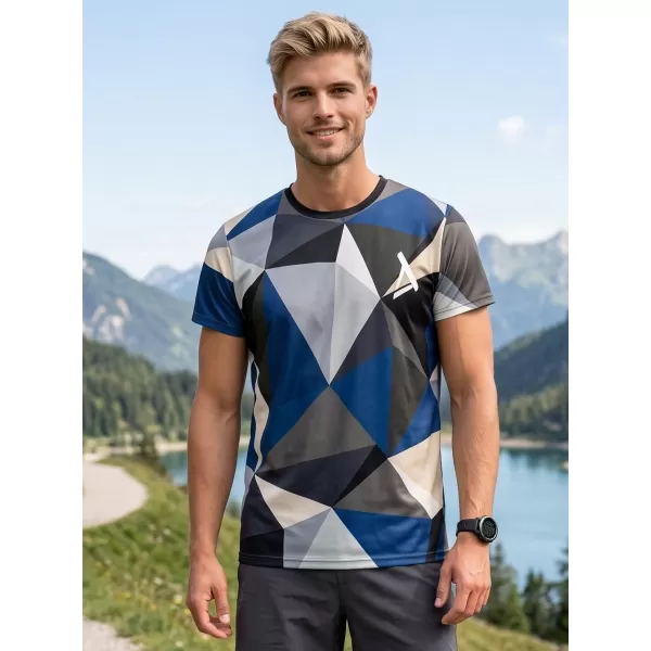  Tricou funcțional premium plus pentru bărbați ALTISPORT VOJ/ALM007TR02 BLEUMARIN/MARO 