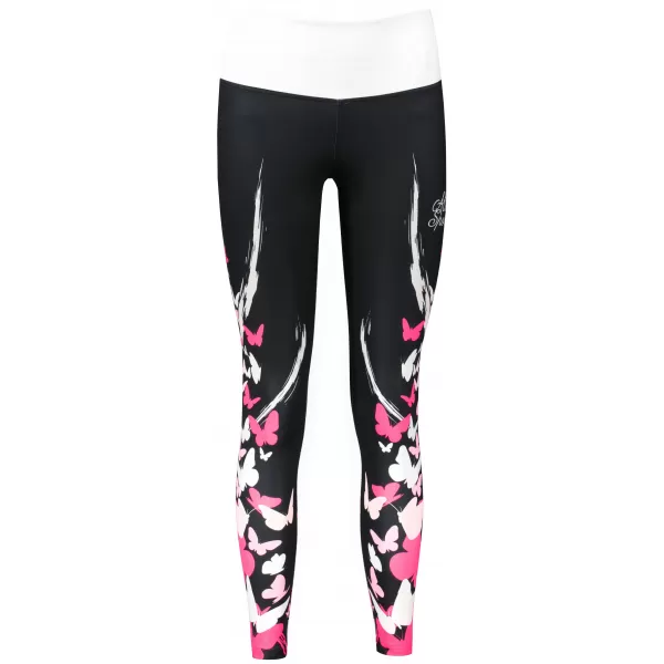  Jambiere lungi premium de damă ALTISPORT VOJ/ALW022LEG01 NEGRU ROZ 