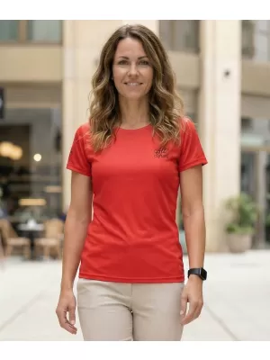 Tricou funcțional premium pentru femei ALTISPORT VOJ/ALW000TR01 ROȘU