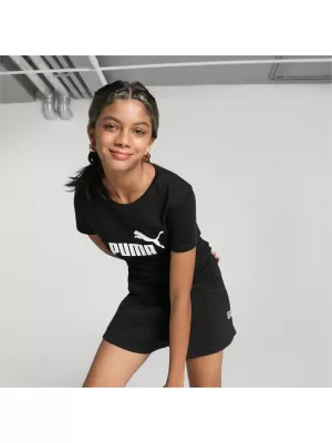 Tricou fetita PUMA ESS LOGO TEE 587029-01 NEGRU