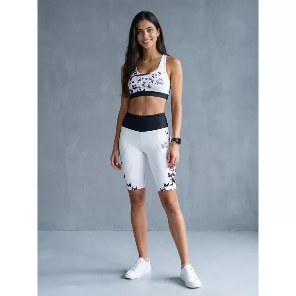  Dámské legíny nad kolena premium ALTISPORT VOJ/ALW022LEG02 BÍLÁ 