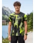 Tricou funcțional premium pentru bărbați ALTISPORT VOJ/ALM010TR01 NEGRU ȘI GALBEN