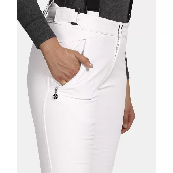 Pantaloni de schi softshell pentru femei KILPI DIONE-W UL0408KI ALB 