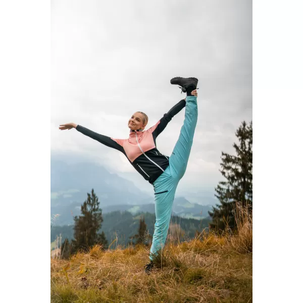  Pantaloni de exterior impermeabili pentru femei NORDBLANC PEACEFUL NBFPL7961 ALBASTRU DESCHIS 