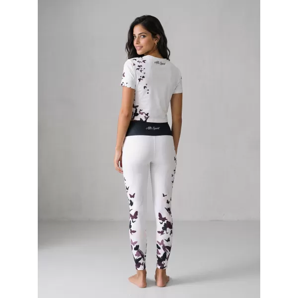  Jambiere lungi premium de damă ALTISPORT VOJ/ALW022LEG01 ALB 