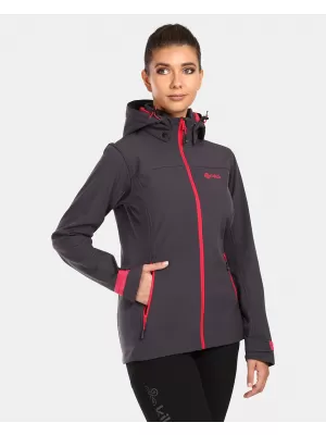 Jachetă softshell pentru femei KILPI RAVIA-W UL0124KI GRI ÎNCHIS