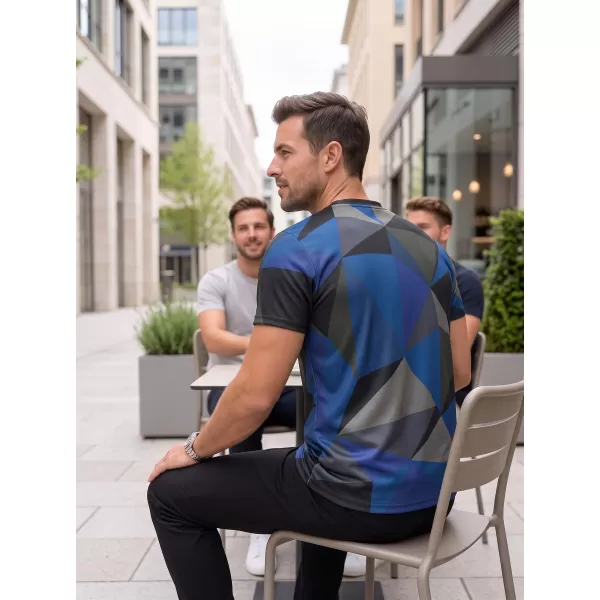  Tricou funcțional premium plus pentru bărbați ALTISPORT VOJ/ALM007TR02 ALBASTRU INCHIS 