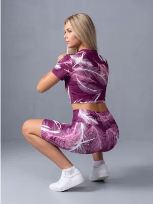 Jambiere de damă deasupra genunchiului premium ALTISPORT VOJ/ALW001LEG02 FUCSIE