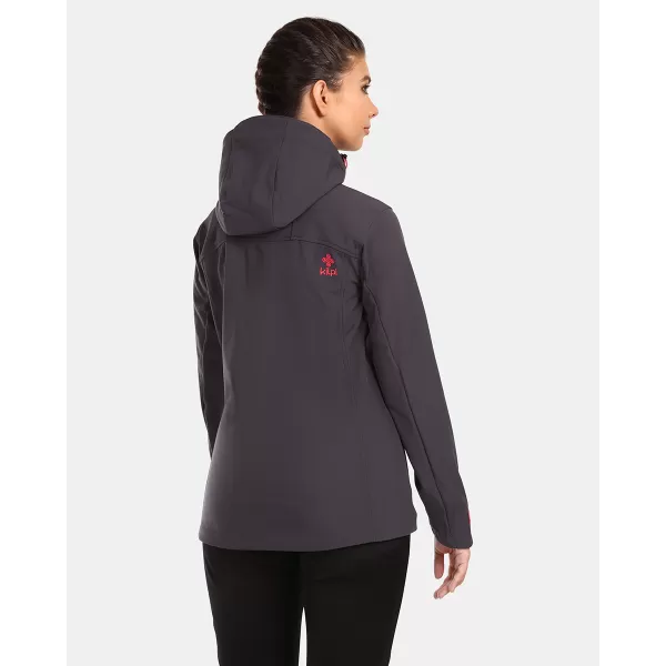  Jachetă softshell pentru femei KILPI RAVIA-W UL0124KI GRI ÎNCHIS 