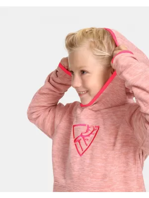 Hanorac fleece pentru fetiță KILPI FLOND-JG UJ0253KI ROZ DESCHIS