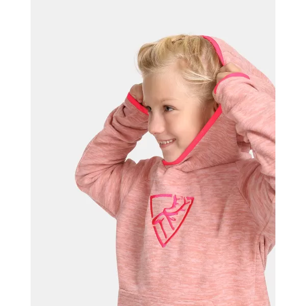  Hanorac fleece pentru fetiță KILPI FLOND-JG UJ0253KI ROZ DESCHIS 