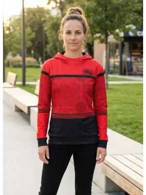 Hanorac premium pentru femei ALTISPORT VOJ/ALW023MI01 ROȘU
