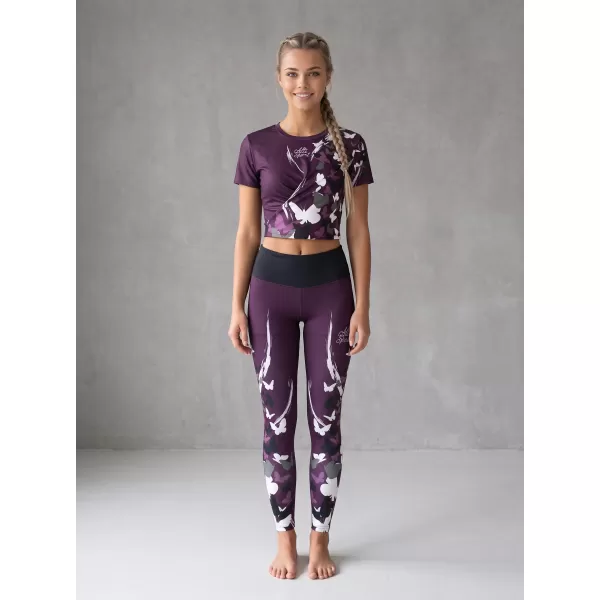  Jambiere lungi premium de damă ALTISPORT VOJ/ALW022LEG01 VIOLET 