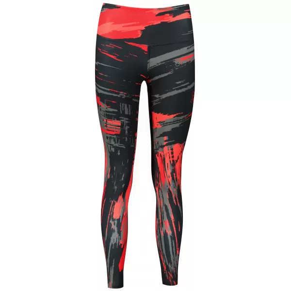  Jambiere lungi premium de damă ALTISPORT VOJ/ALW010LEG01 NEGRU ȘI ROȘU 